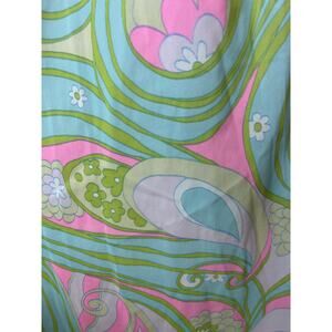 Vintage 60s Mod Dayglo Colorful Nightgown Robe Set Pockets S/M Psychedelic